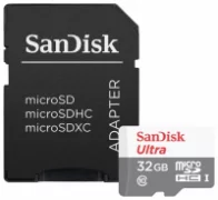 Карта памяти SanDisk Ultra microSDHC Class 10 UHS-I 80MB/s + SD adapter отзывы владельцев