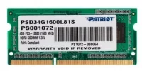 Оперативная память Patriot Memory Signature PSD34G1600L81S 4 ГБ отзывы владельцев