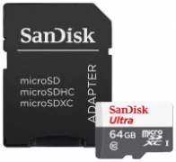 Карта памяти SanDisk Ultra microSDXC Class 10 UHS-I 80MB/s + SD adapter отзывы владельцев
