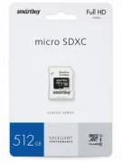 Карта памяти SmartBuy microSDXC Class 10 UHS-I U1 V10 512GB + SD adapter отзывы владельцев