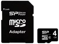 Карта памяти Silicon Power micro SDHC Card Class 4 + SD adapter отзывы владельцев