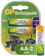 Батарейки GP Rechargeable 2500 series AA отзывы владельцев