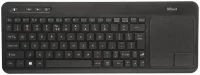 Клавиатура Trust Veza Wireless Keyboard with touchpad Black USB отзывы владельцев