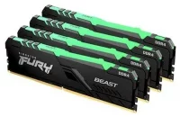 Оперативная память Kingston FURY Beast RГБ 32 ГБ (8 ГБ x 4) DDR4 3000 МГц CL15 (KF430C15BBAK4/32) отзывы владельцев