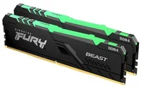 Оперативная память Kingston FURY Beast Black RGB Gaming Memory (KF437C19BB1AK2/32) 32GB отзывы владельцев