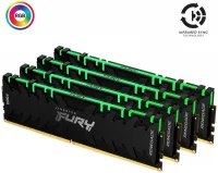 Оперативная память Kingston Fury Renegade RGB DDR4 3200 МГц 4x32 ГБ (KF432C16RBAK4/128) отзывы владельцев